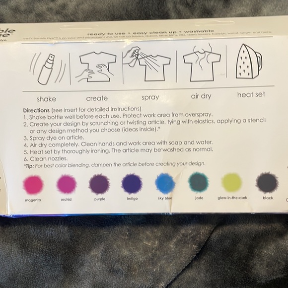NWT GALAXY TIE DYE KIT ▫️ s•e•i  TUMBLE DRY▫️ - Picture 4 of 6